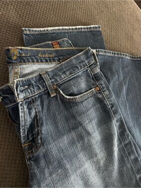 7 For All Mankind Women's Relaxed Denim Jeans - Faded Blue